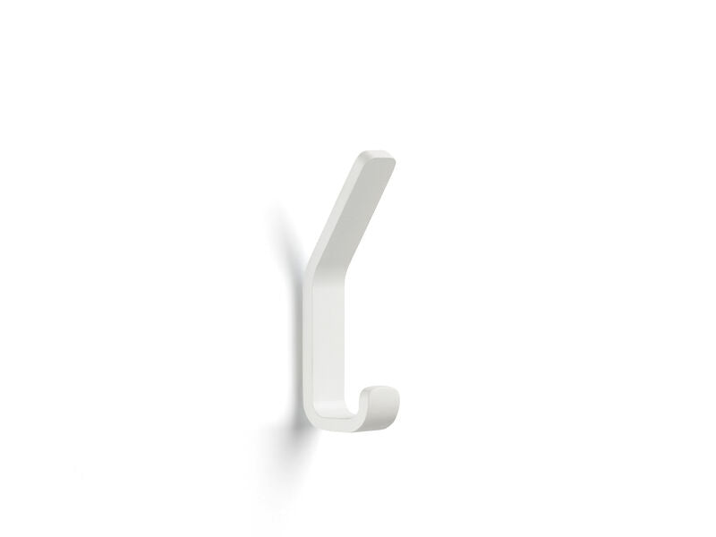 Zone Denmark Haken Rime gross – Aluminium, wandmontiert, 4×2×11,5 cm, weiss