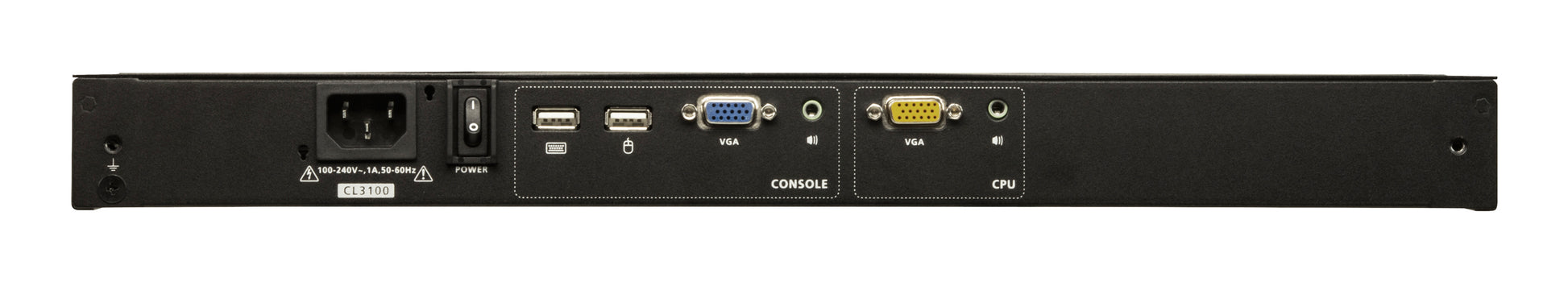 ATEN CL3100NX – KVM-Konsole (1U) – 18,5" – 1366 × 768 – VGA/USB