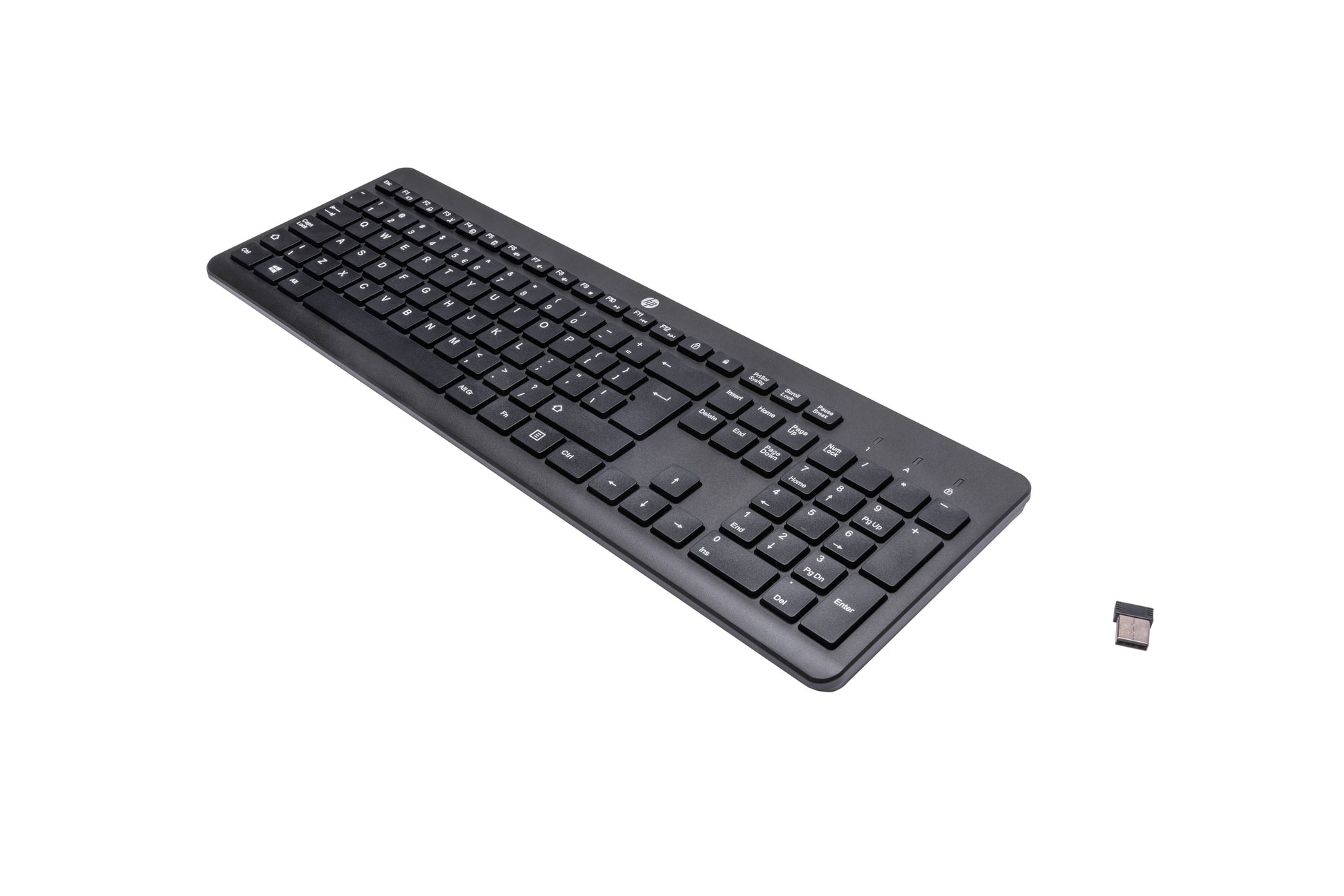 HP 230 – Tastatur – Membran – 2,4 GHz USB-A (Empfänger) – Schwarz