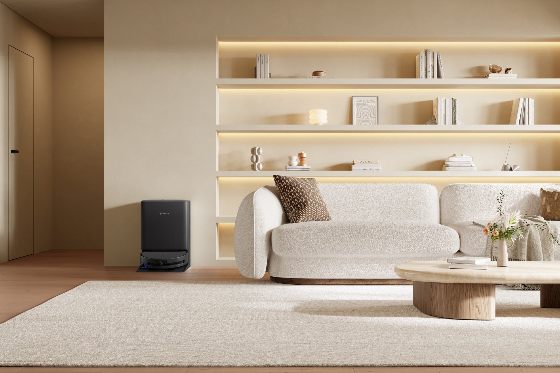 Ecovacs Deebot T90 PRO OMNI Saugroboter mit Absaugstation und Wischfunktion – 30000 Pa, 350 min, Höhe 98 mm