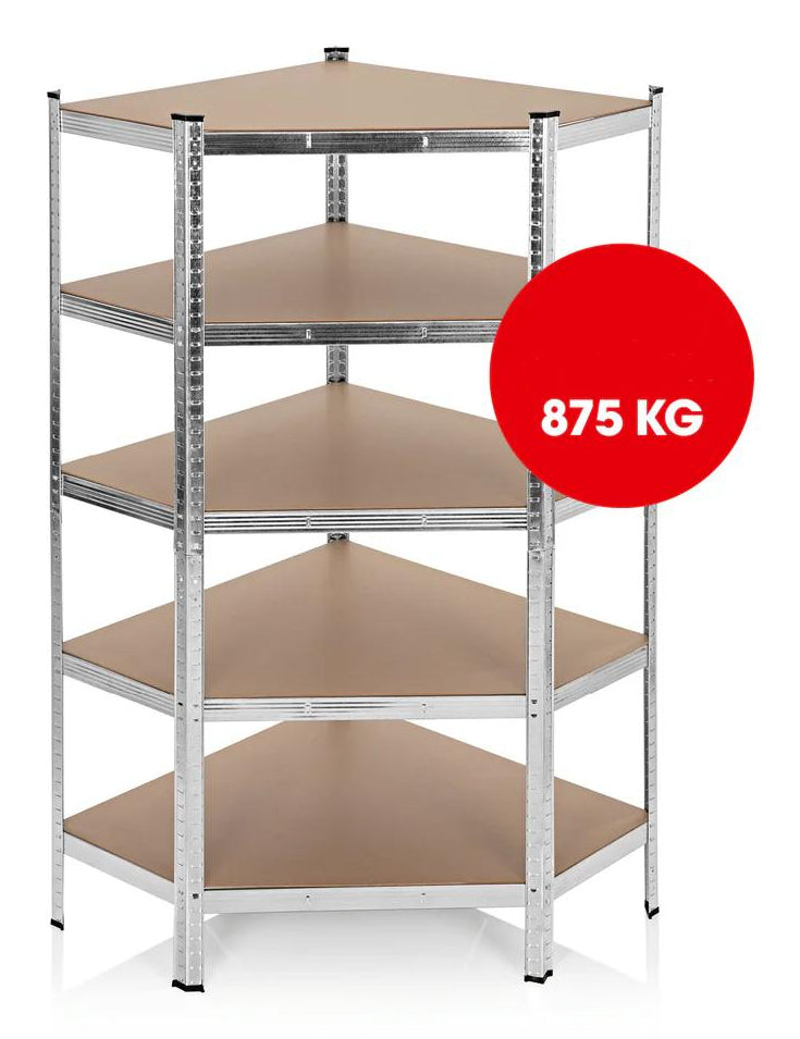 EASYmaxx Büro-/Lagerregal freistehend, Schwerlastregal – 5 Böden – 90,0 × 40,0 × 180,0 cm – 175 kg/Boden