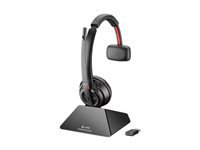 Poly Savi 8210 – Mono Headset – DECT, mit Ladestation, Boom-Mikrofon – schwarz – bis 13 h
