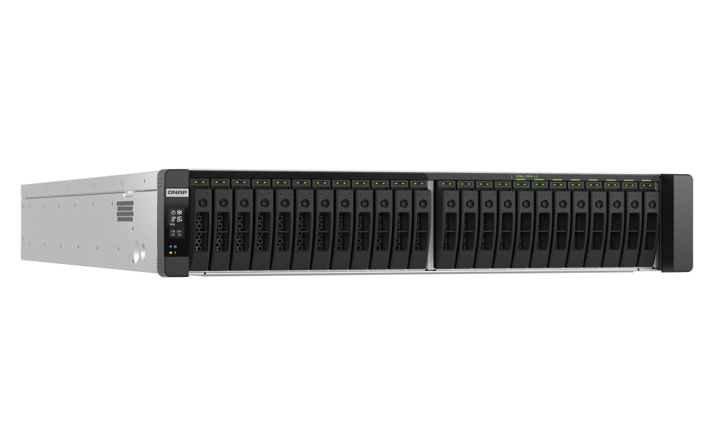QNAP TDS-h TDS-h2489FU-R2-4309Y-64G Speichergerät – 24-Bay, 2× Intel Xeon Silver 4309Y, 64 GB RAM