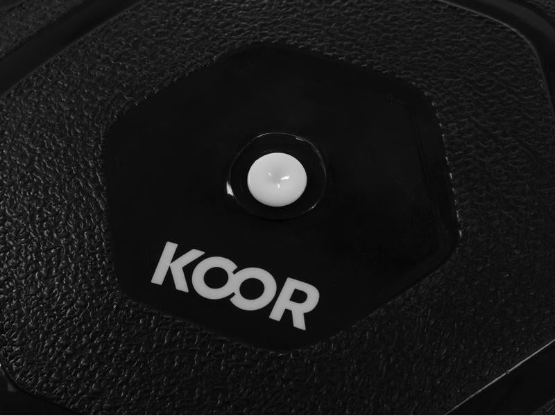 KOOR F00918 Sitzball – PVC – Schwarz, Ø 55 cm, bis 500 kg