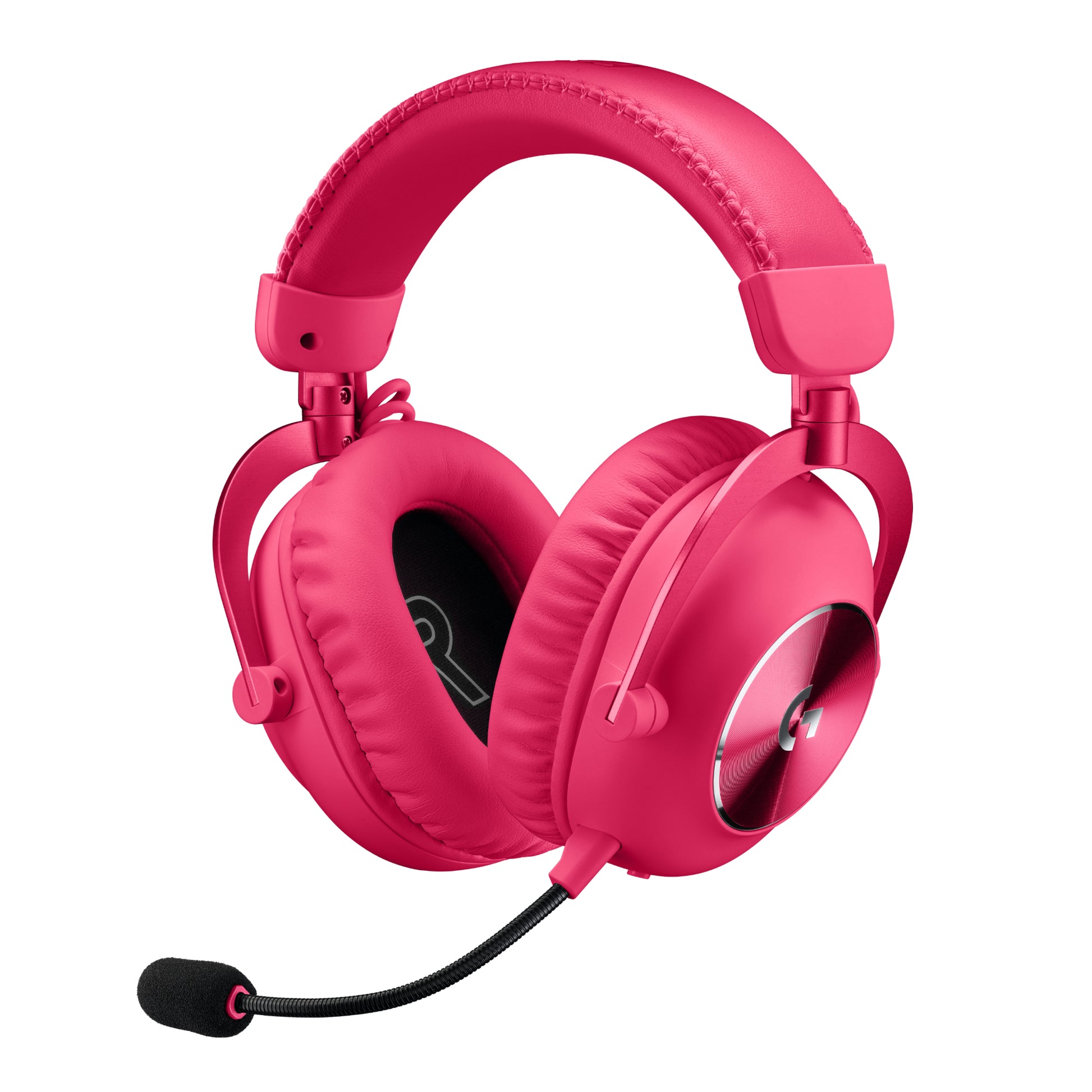 Logitech G PRO X 2 LIGHTSPEED Gaming-Headset – Over-Ear, Stereo, Kabel + BT, mit USB-A-Dongle, Magenta