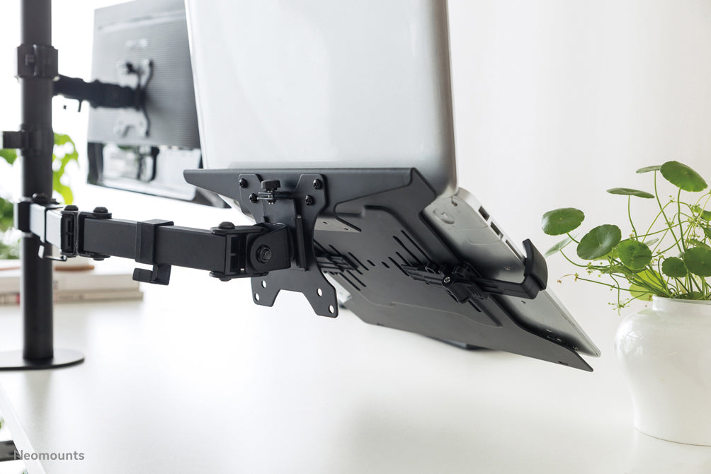 Neomounts Laptop-Ständer – bis 15" / 4 kg, höhenverstellbar, VESA 75×75/100×100 – Schwarz