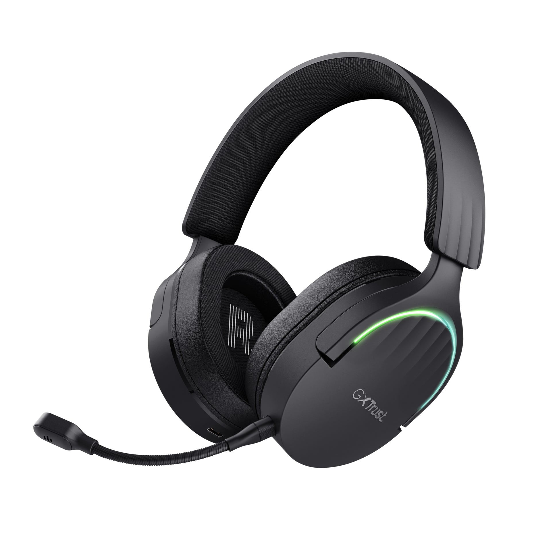 Trust GXT 491 FAYZO Gaming-Headset – Stereo, Kabel + BT, mit USB-A-Dongle, Schwarz