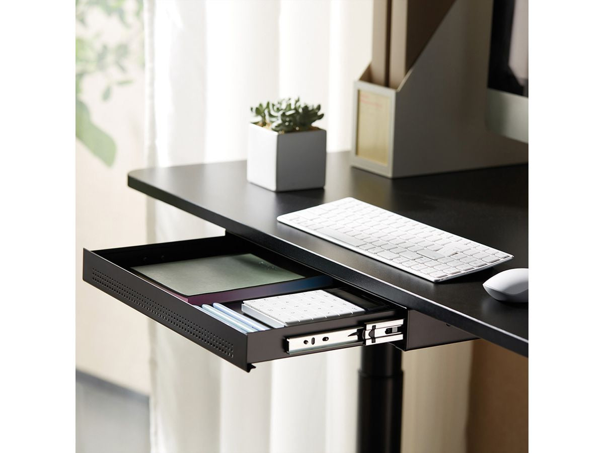 ROLINE Schublade – für Tischplatten ab 18 mm, schwarz