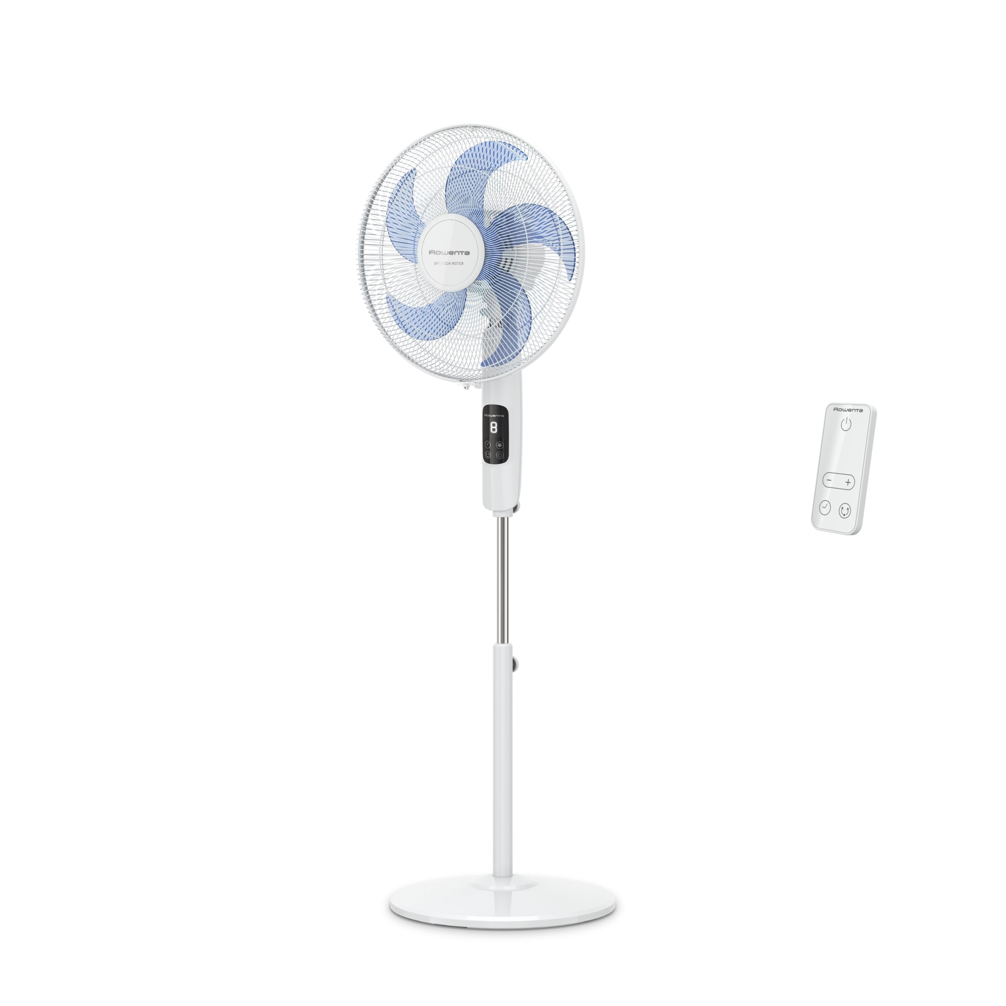 Rowenta Turbo Silence VU5450 Standventilator – 40 cm, 8 Stufen, oszillierend, Fernbedienung, 57 dB(A)