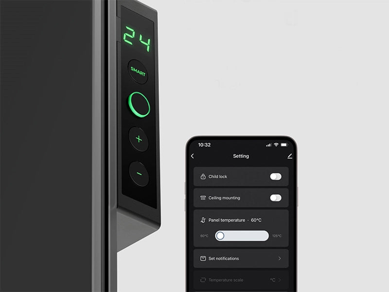 AENO Infrarot-Heizer GH4S – 700 W, bis 30m², WLAN, App-Steuerung