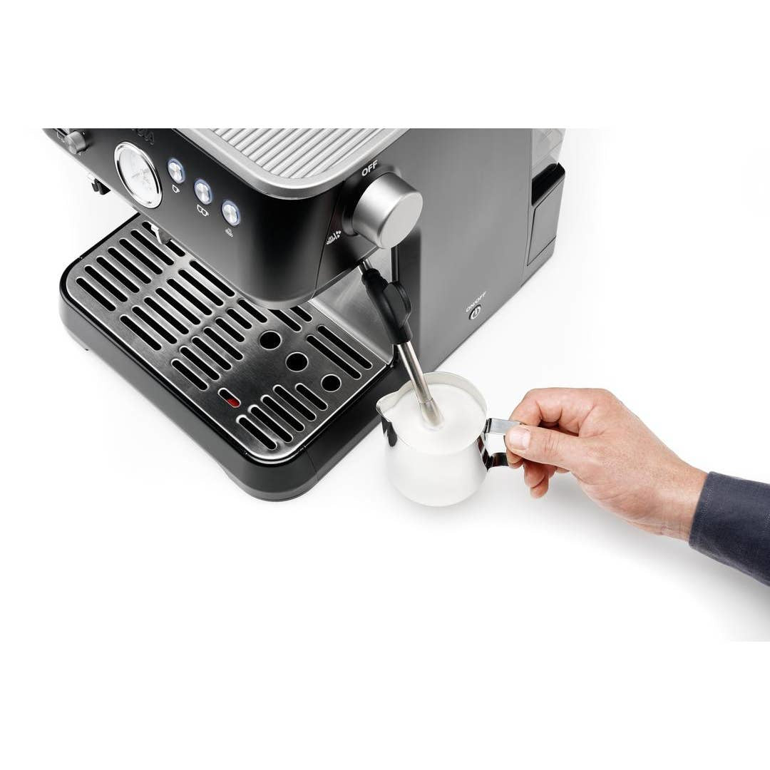 Solis Grind & Infuse Perfetta 980.69 Siebträgermaschine – 16 bar, 2,6 l, 250 g, mit Mahlwerk, Schwarz