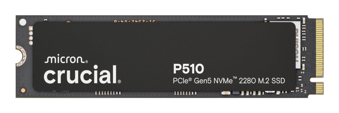 Crucial P510 2 TB – M.2 2280 NVMe PCIe 5.0 x4, Lesen 11000 MB/s, Schreiben 8700 MB/s
