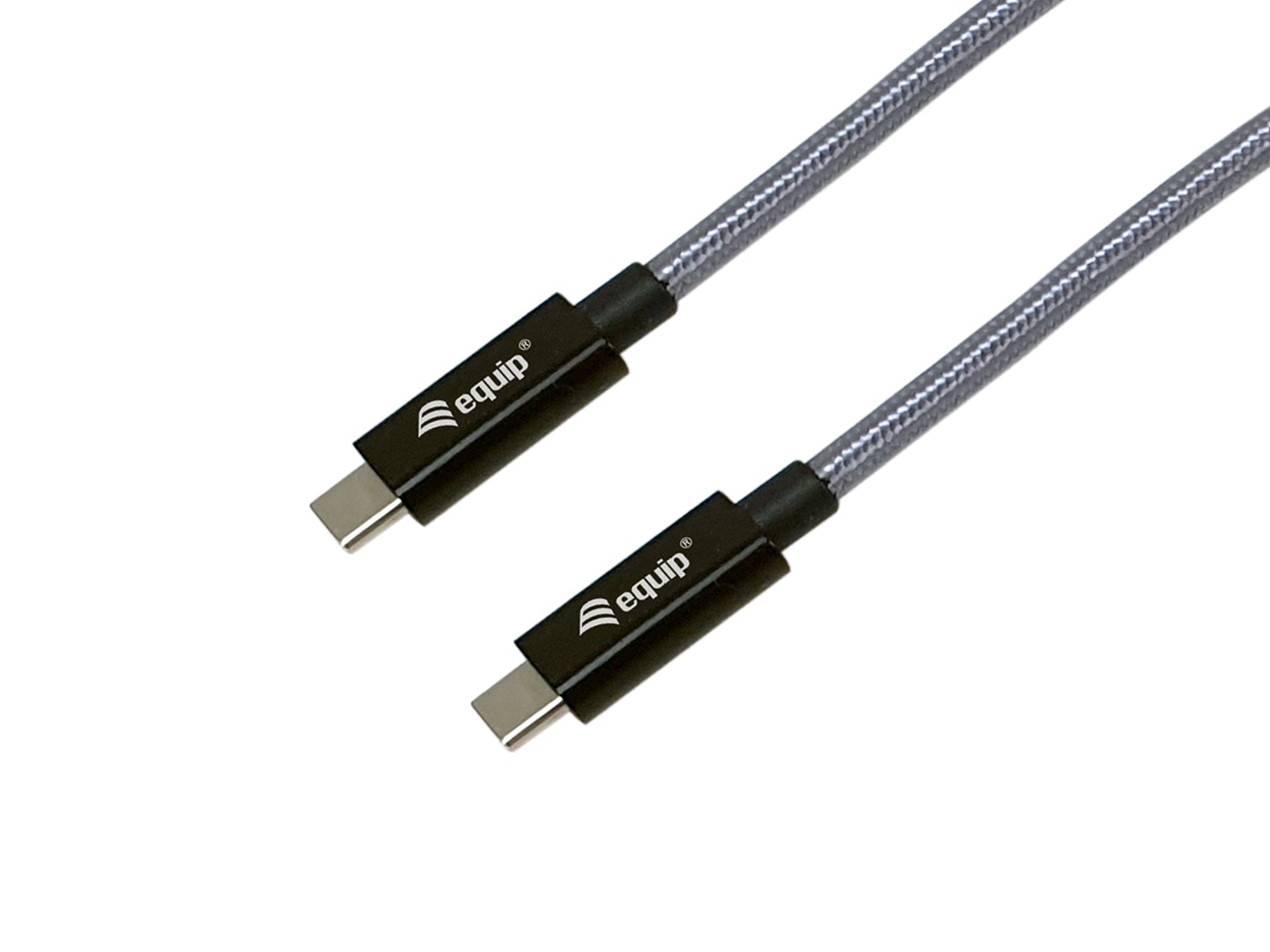 Equip USB-C auf USB-C Kabel – USB 3.2 Gen 2x2 (20 Gbit/s) – 2 m – PD 240 W – 4K/60 – Geflochten – Schwarz
