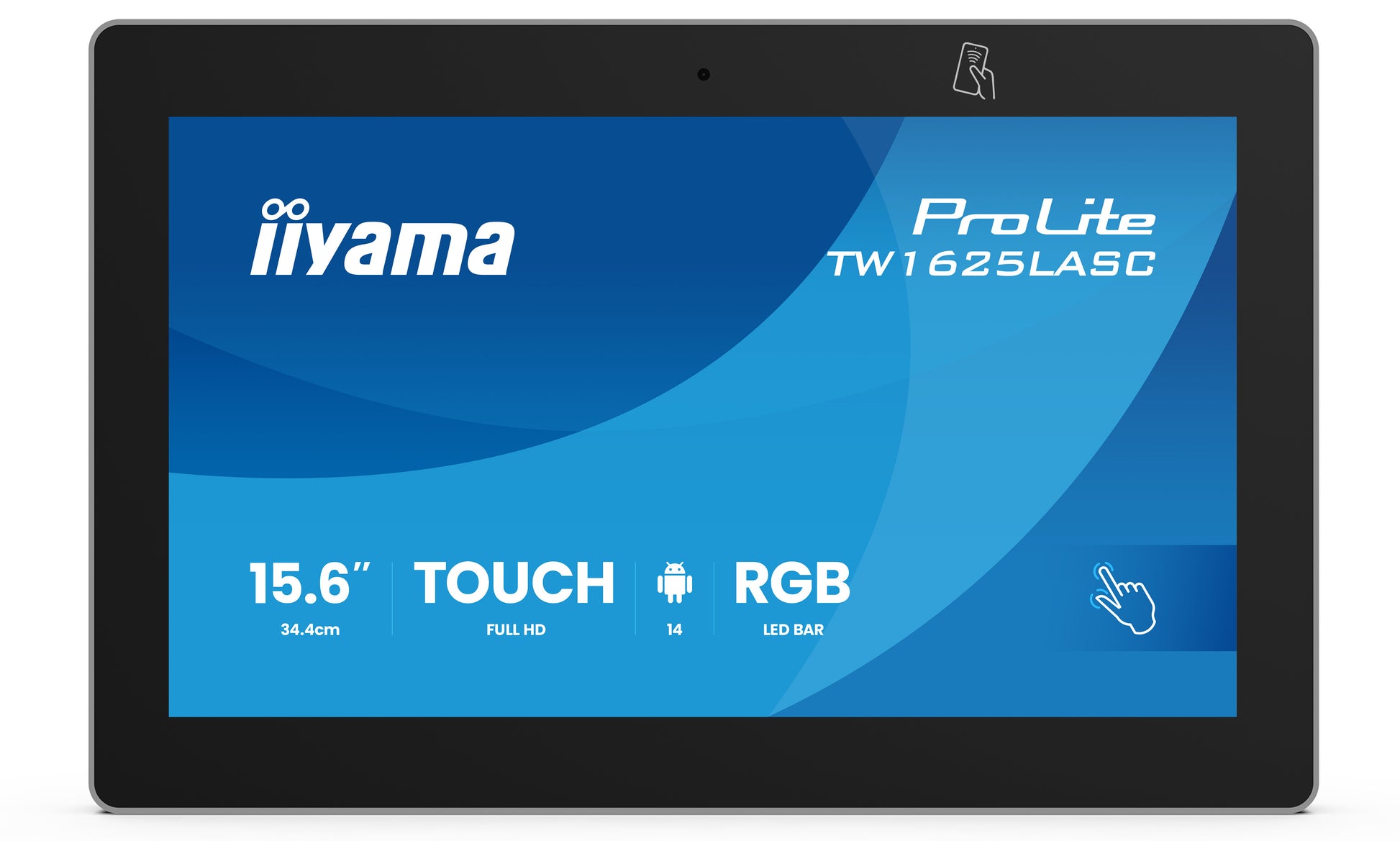 iiyama ProLite TW1625LASC-B3PNR – 15,6", Full HD, 450 cd/m², IPS