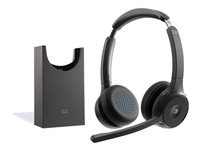 Cisco 722 – Duo Headset – USB‑A, kabellos, inkl. Stand – schwarz