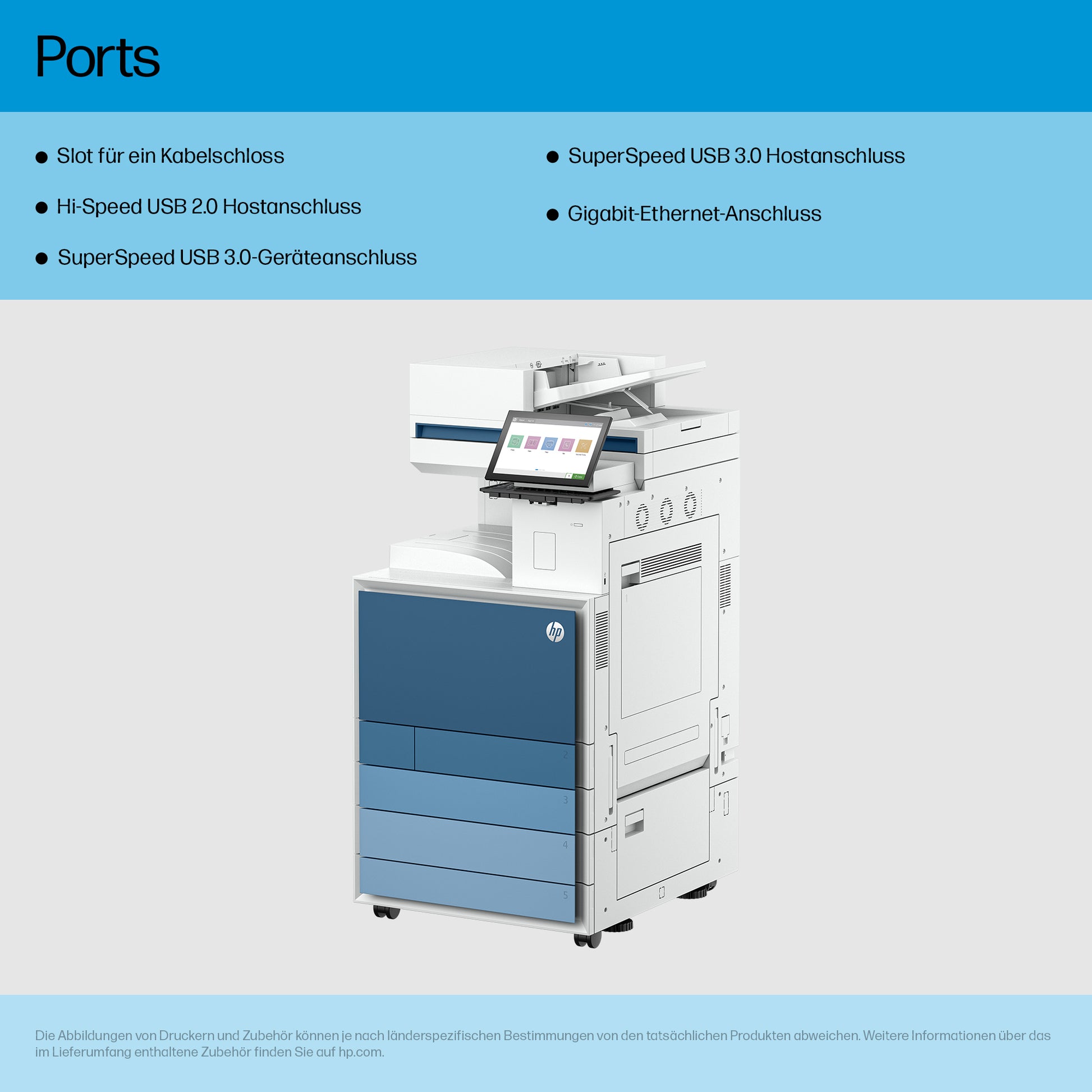 HP Color LaserJet Enterprise Flow 8801z – MFP – 60 ppm S/W