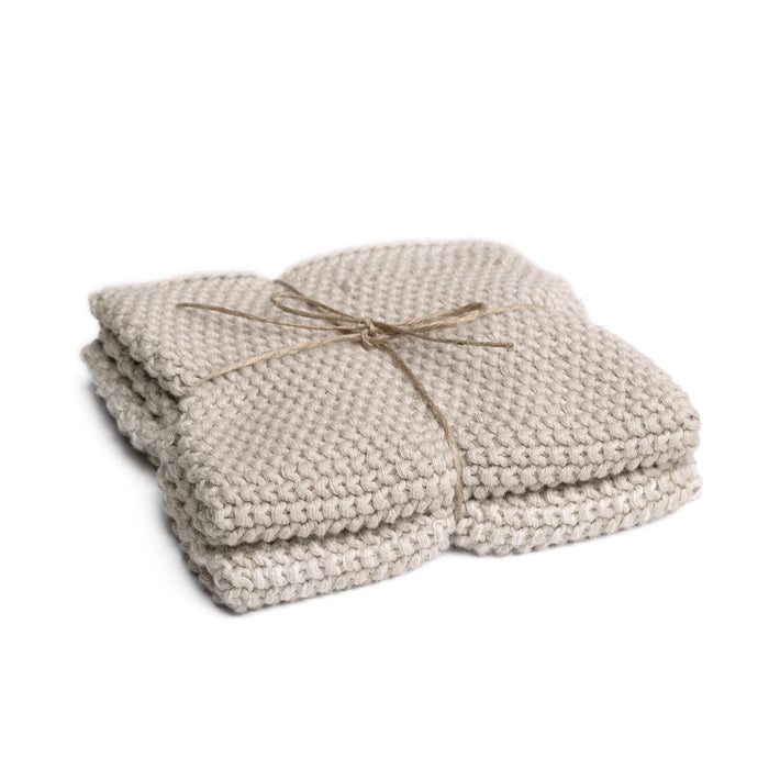 PICHLER Abwaschlappen Lola – beige – 27 × 27 cm – Baumwolle – 2er-Set