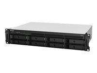 Synology RS1221+ – 8-Bay Rack 2U NAS – AMD V1500B, 4 GB RAM, 1GbE, DSM, für 2,5"/3,5" HDD/SSD, SATA