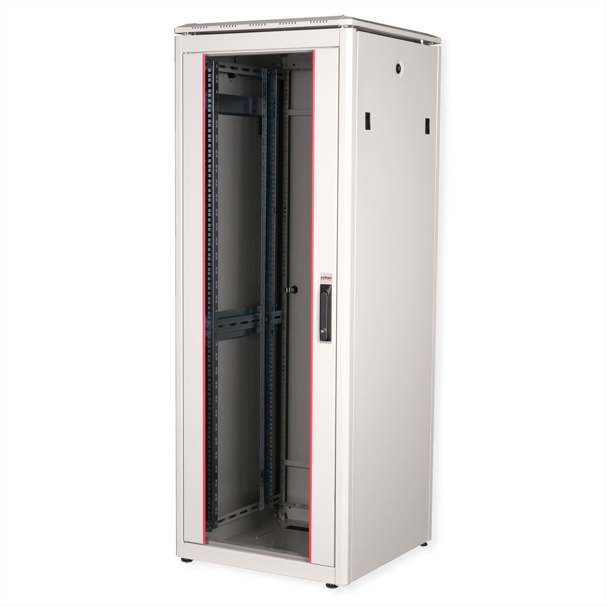 ROLINE Pro – 19" Netzwerkschrank 32U, IP20, abschliessbar, 600 × 600 × 1609 mm, lichtgrau, Stahl