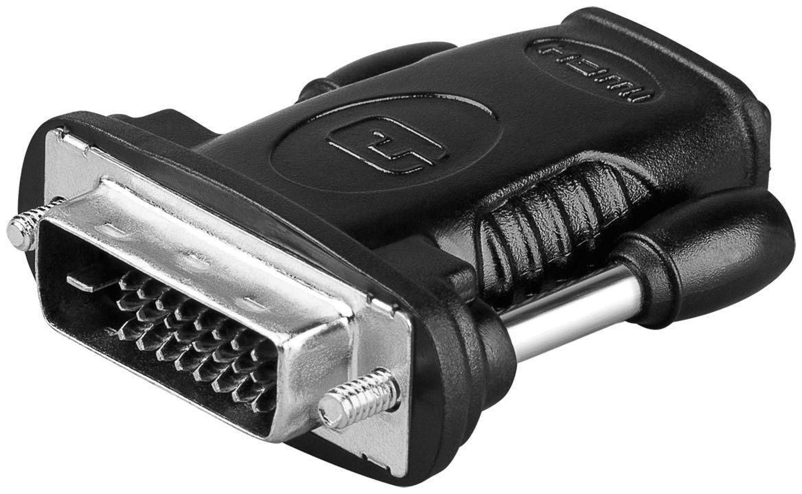 Microconnect HDMI zu DVI-D Adapter – DVI-D Dual Link, Nickel, Schwarz