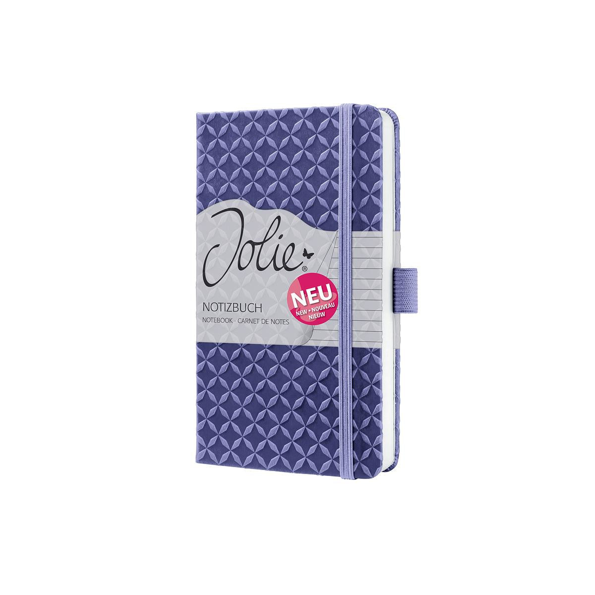 Sigel Notizbuch A6, liniert, Fadenheftung, 174 Seiten, perforiert, 80 g/m² – dunkelviolett