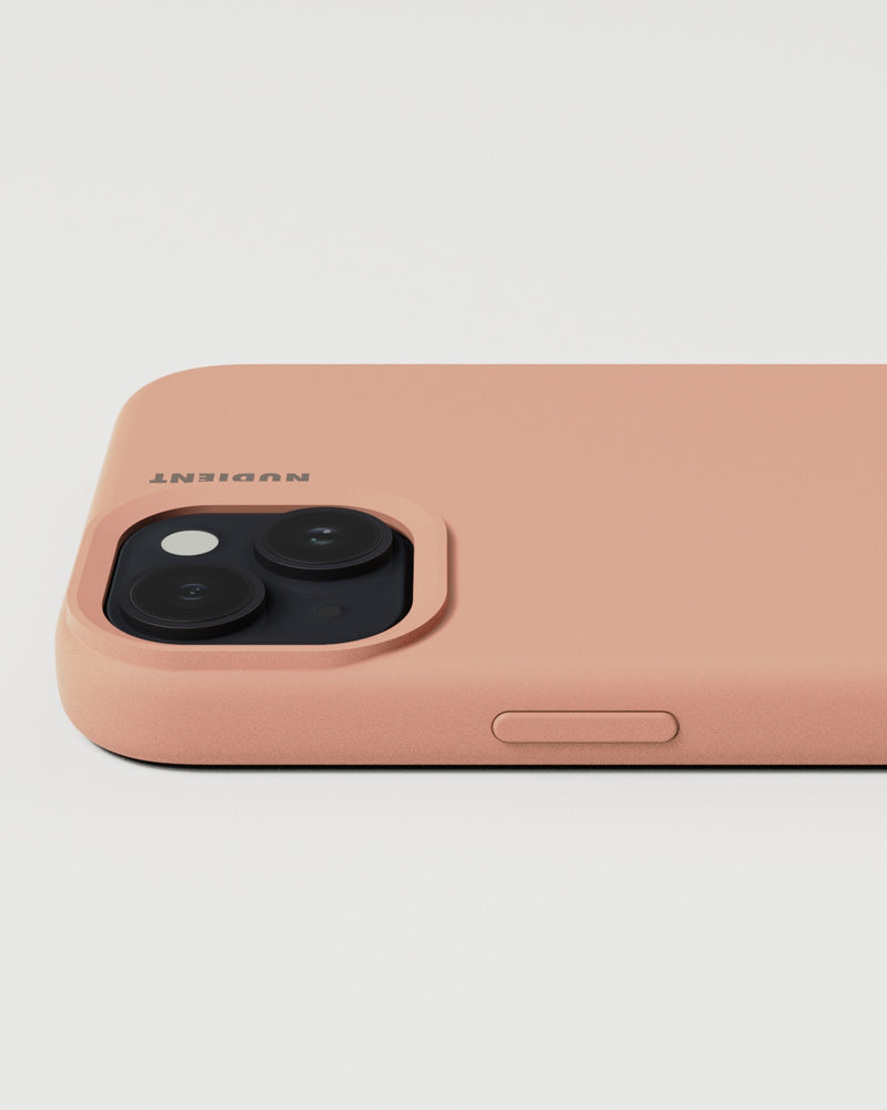 Nudient – Backcover Base – für Apple iPhone 15 Plus – Pfirsich Orange