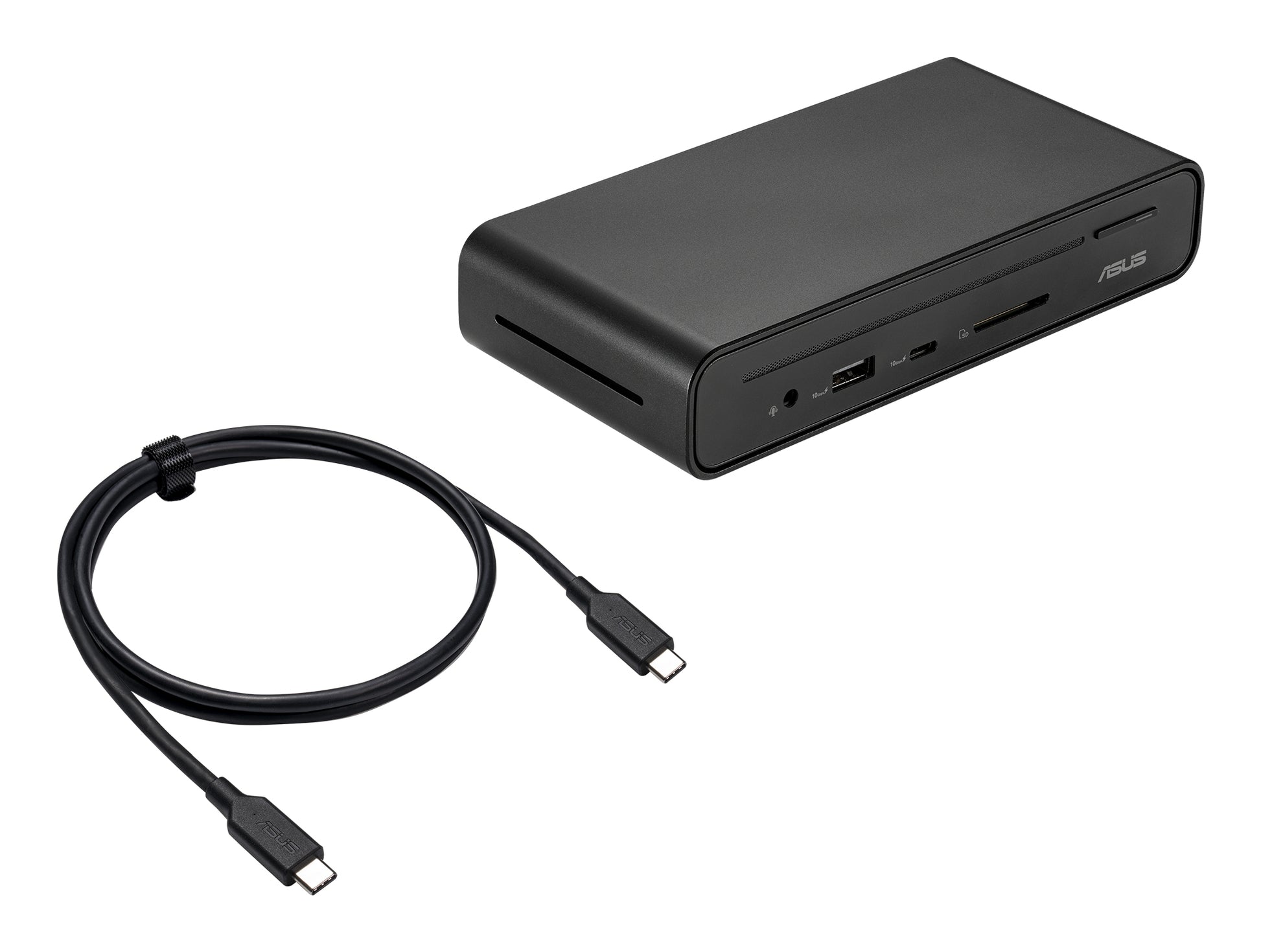 ASUS DC301 Dockingstation – USB-C, 2× DP, 1× HDMI, 3× USB-A, 2× USB-C, 90 W PD, GbE, SD, 3,5 mm Audio