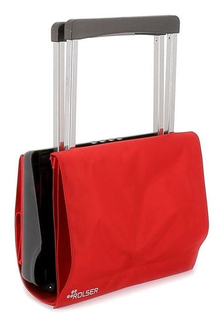 Rolser Stofftasche, Polyester, bordeaux, 370×580×190 mm, mit 2 Rädern