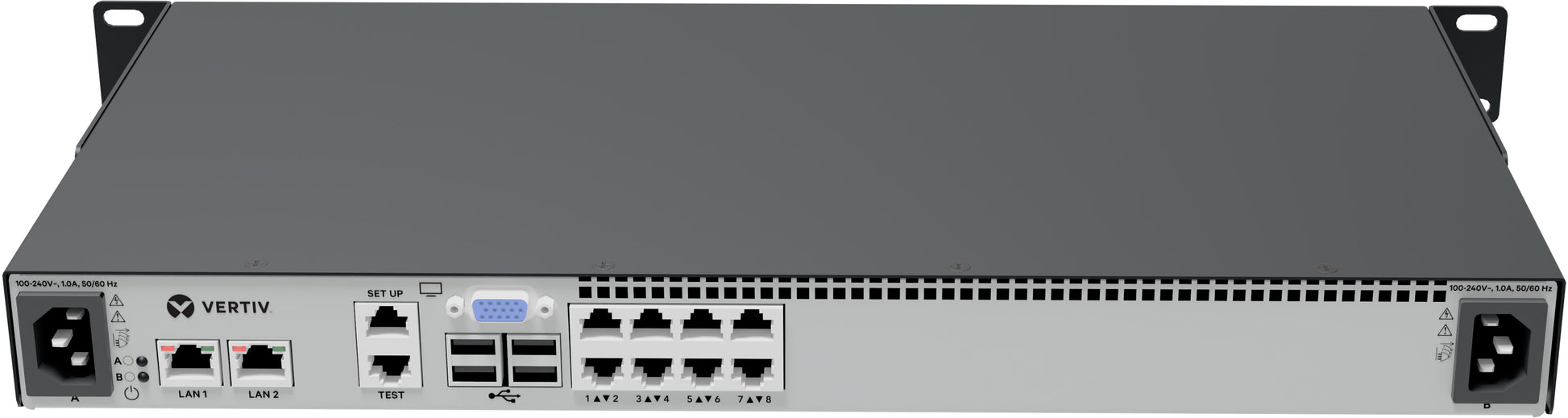 Vertiv MPU2-108DAC-400 Geräte-Dock – USB-A, 1× VGA