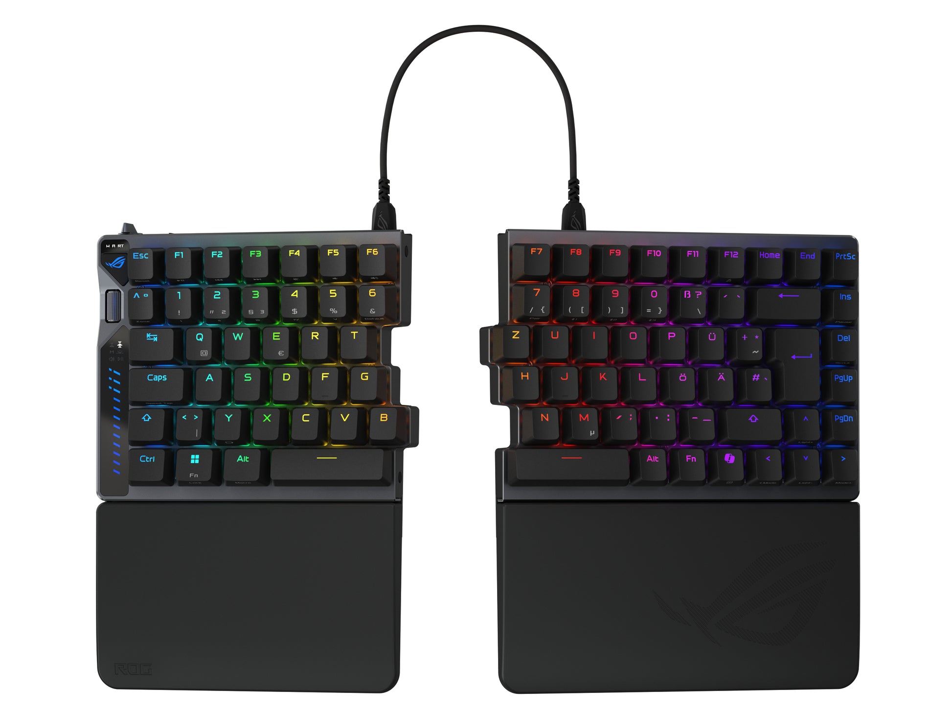 ASUS ROG Falcata – Gaming-Tastatur 75% – Mechanisch – Bluetooth & 2,4 GHz (USB-A Empfänger) – RGB – Schwarz