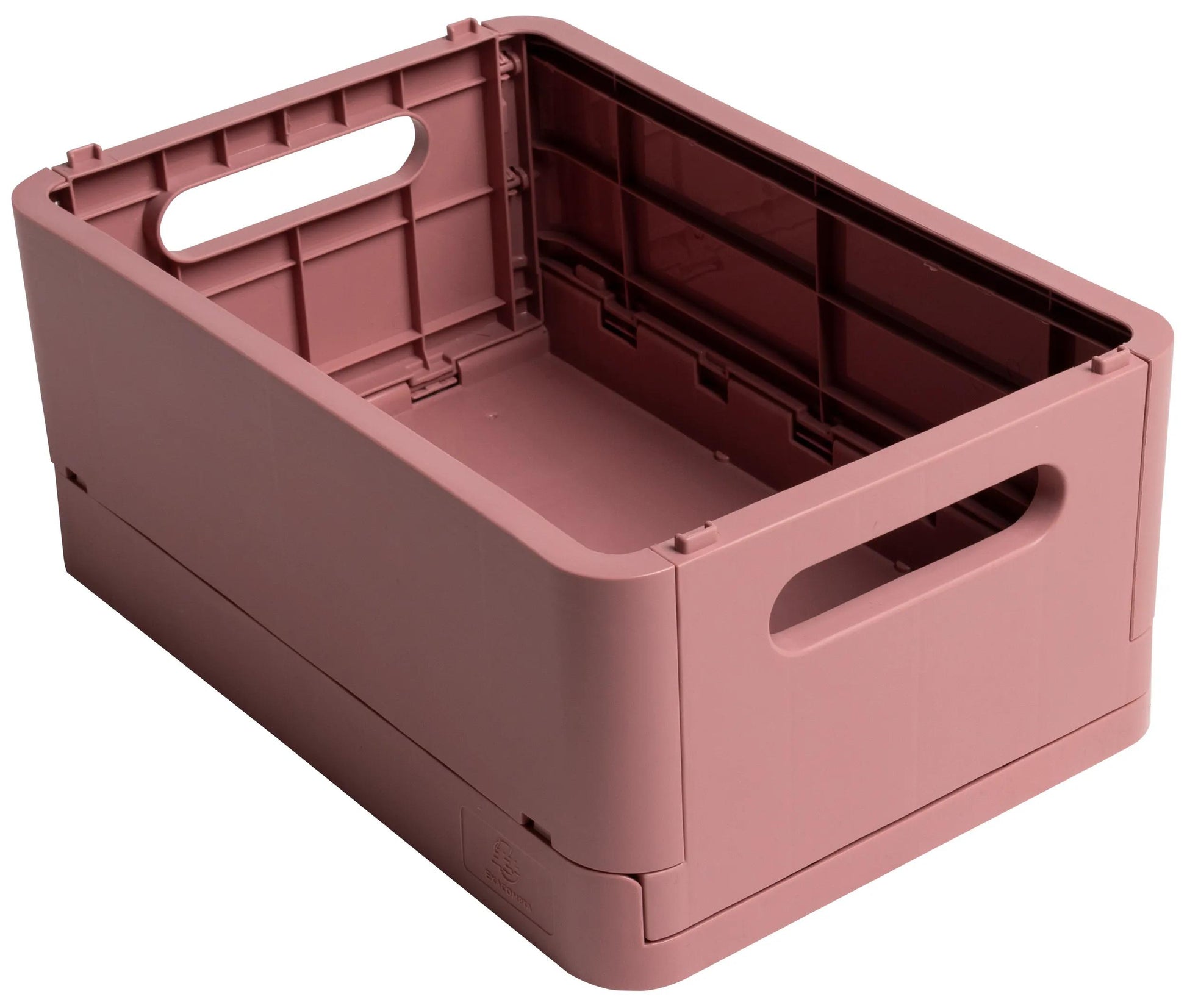 Exacompta Skandi Aufbewahrungsbox – für A6+, klappbar, altrosa, Polypropylen (PP), B 188 × H 95 × T 138 mm