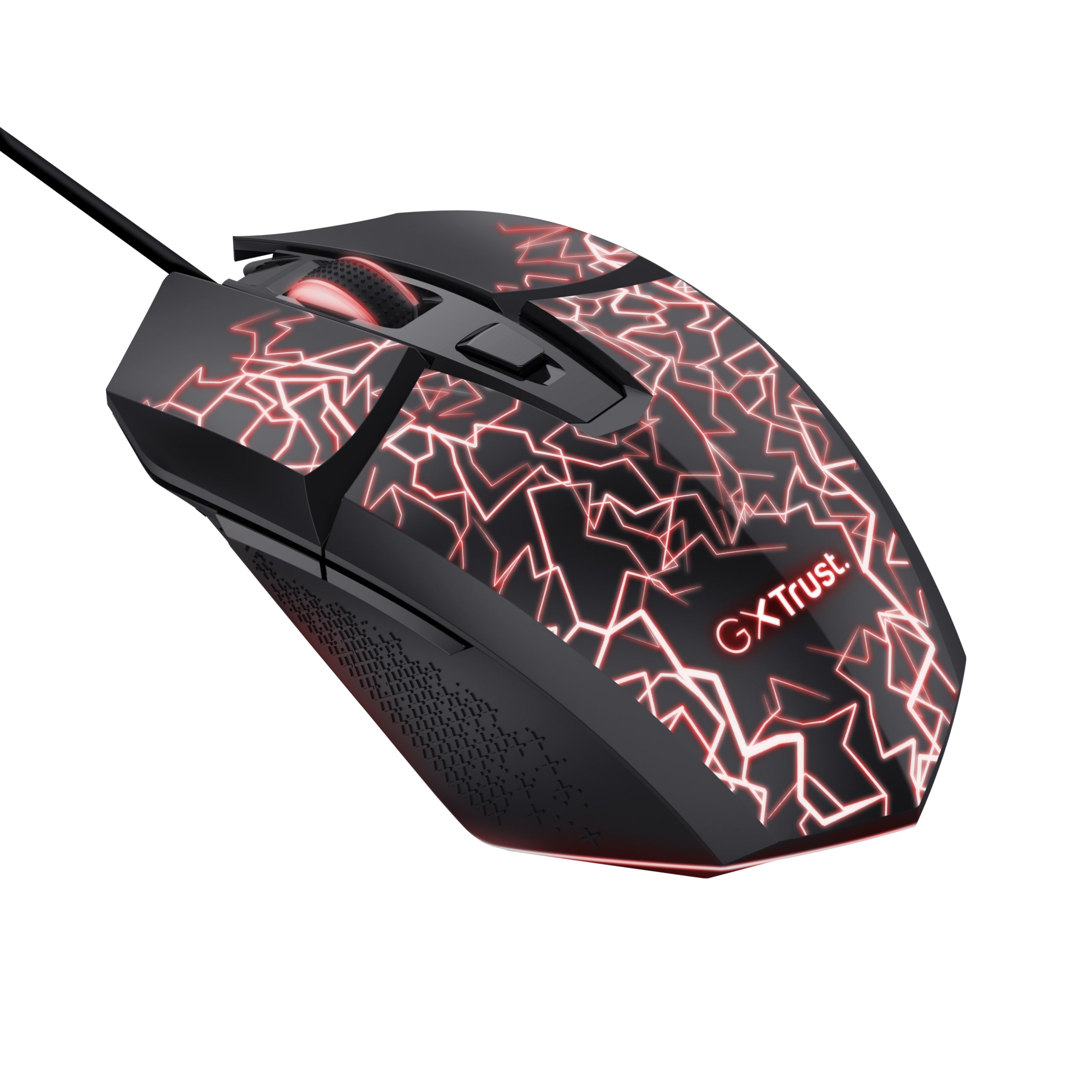 Trust GXT 113 Felox – Gaming-Maus – Kabelgebunden (USB-A), 6400 DPI, RGB-Beleuchtung, Rechts, Schwarz
