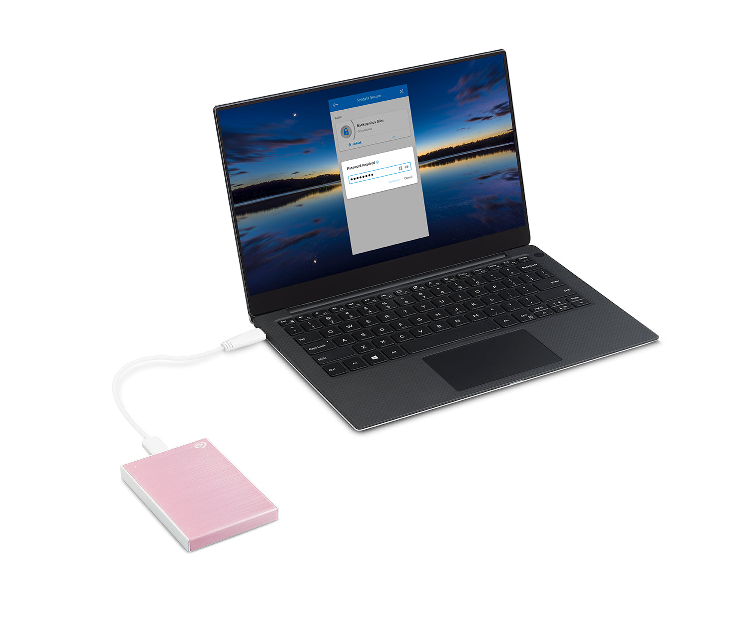 Seagate One Touch Speichergerät – 2 TB, USB 3.0, 2,5" mit Passwortschutz