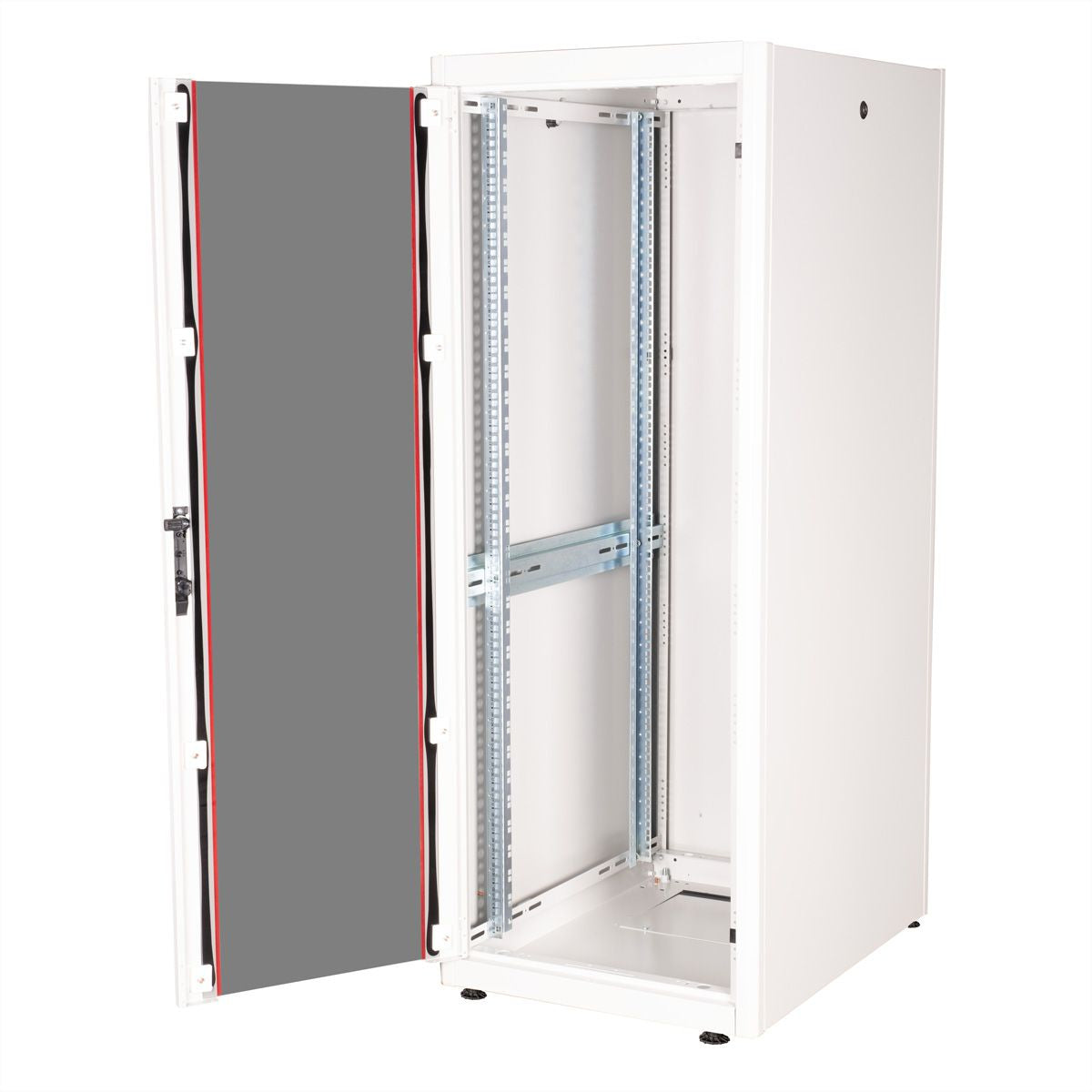 ROLINE Basic – 19" Netzwerkschrank 32U, IP20, abschliessbar, 600 × 800 × 1560 mm, lichtgrau, Stahl