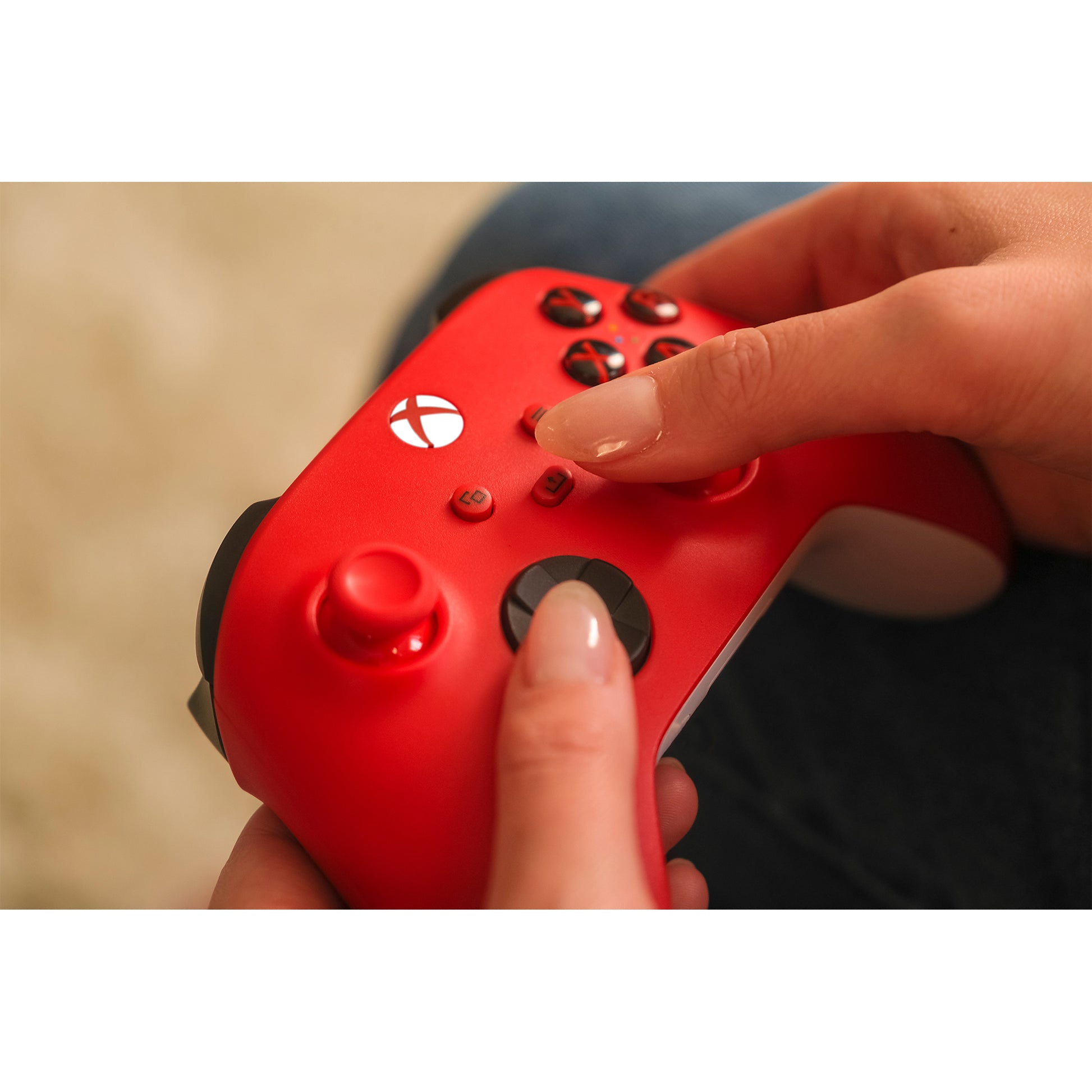 Microsoft Pulse Red – Gamepad – Kabellos (Bluetooth/2,4 GHz), Rot