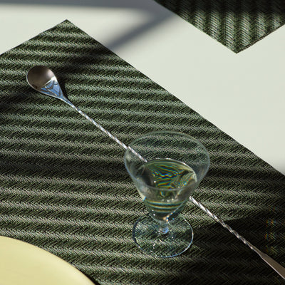 Chilewich Tischset – Vinyl, Dunkelgrün, 48 × 36 cm