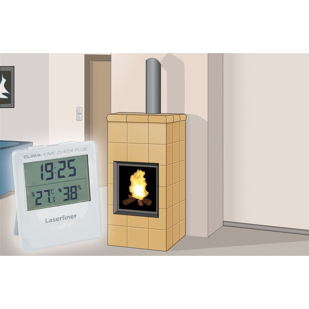 Laserliner Clima Home Check Plus Thermo-Hygrometer (Handgerät) – −9,9–50 °C, 20–80 %, Innen
