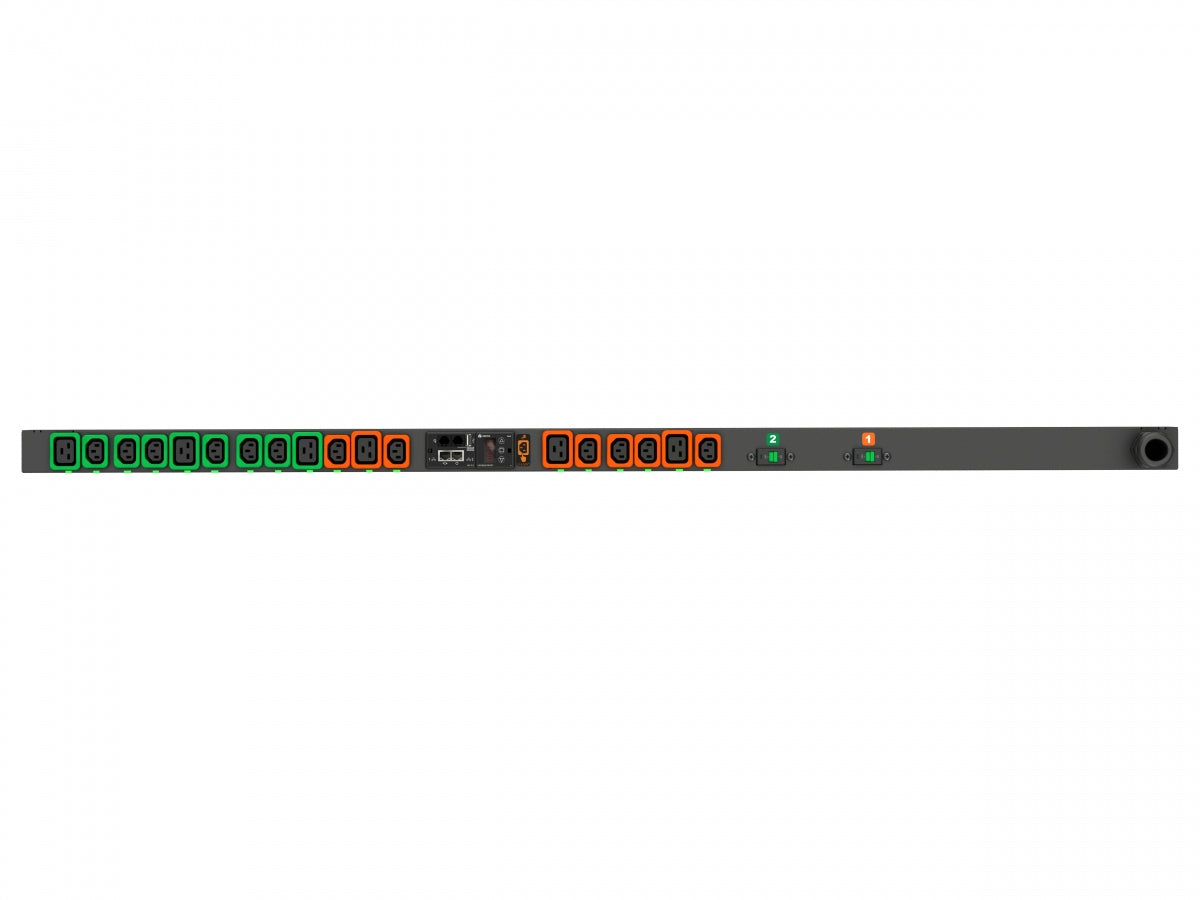 Vertiv MGR3EGC1-18PB63-3PS6B2A10-S Rack-PDU überwacht, 3-phasig – 0U senkrecht – 18× C13/C19-Koppler