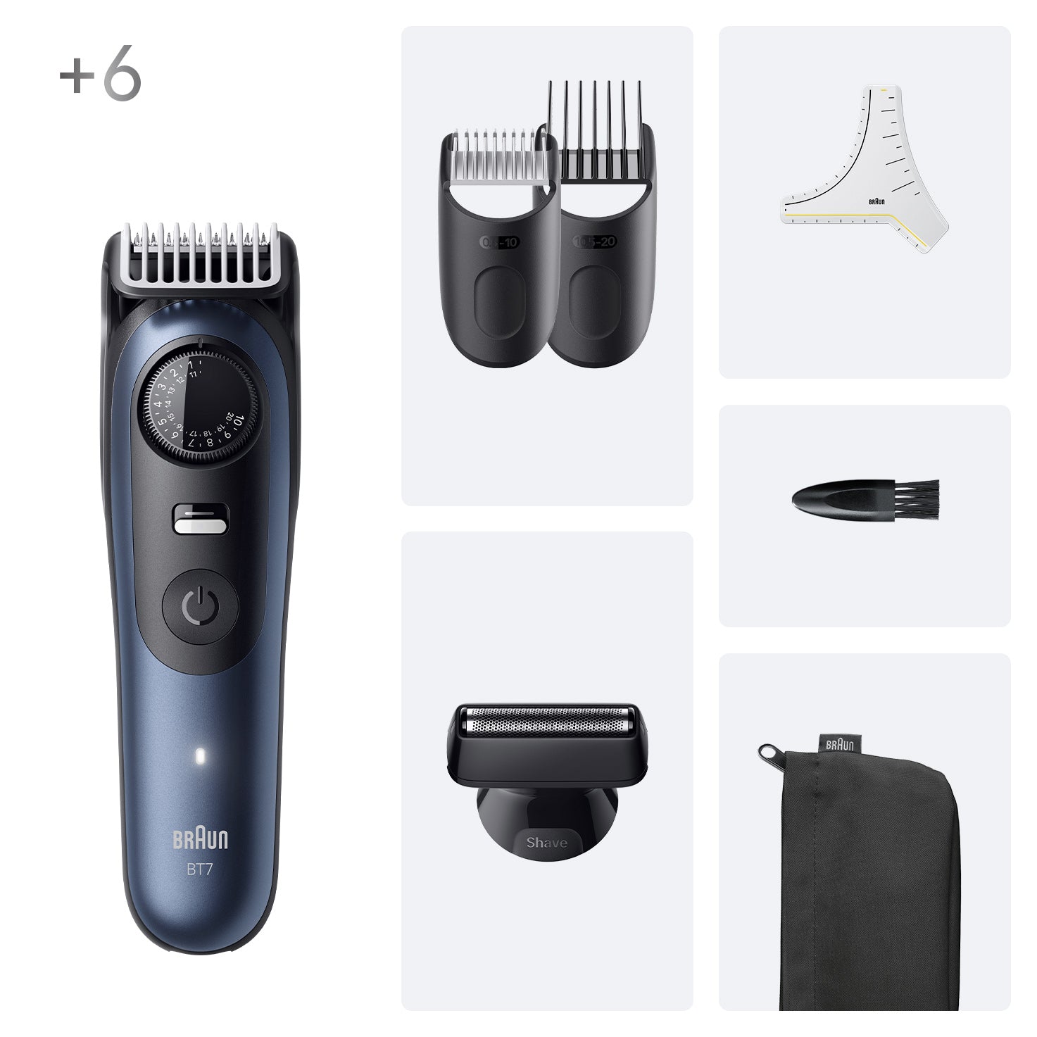 Braun Bartschneider Serie 7 BT7520 – Präzisionstrimmer, nass & trocken – 0,5–20 mm, Akku 120 min