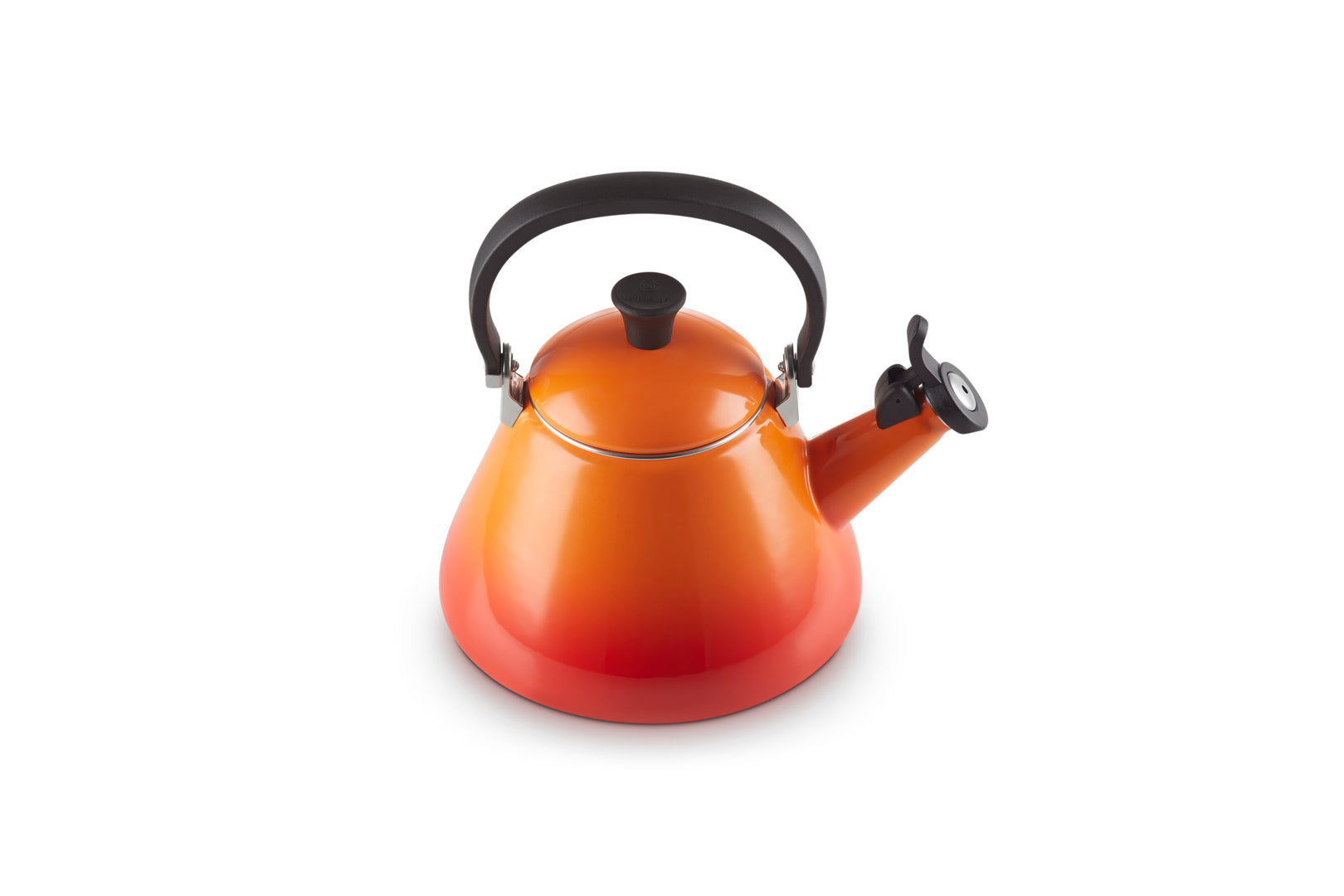 Le Creuset Kone Wasserkocher – 1,6 l, Karbonstahl, Orange, 40101020900000