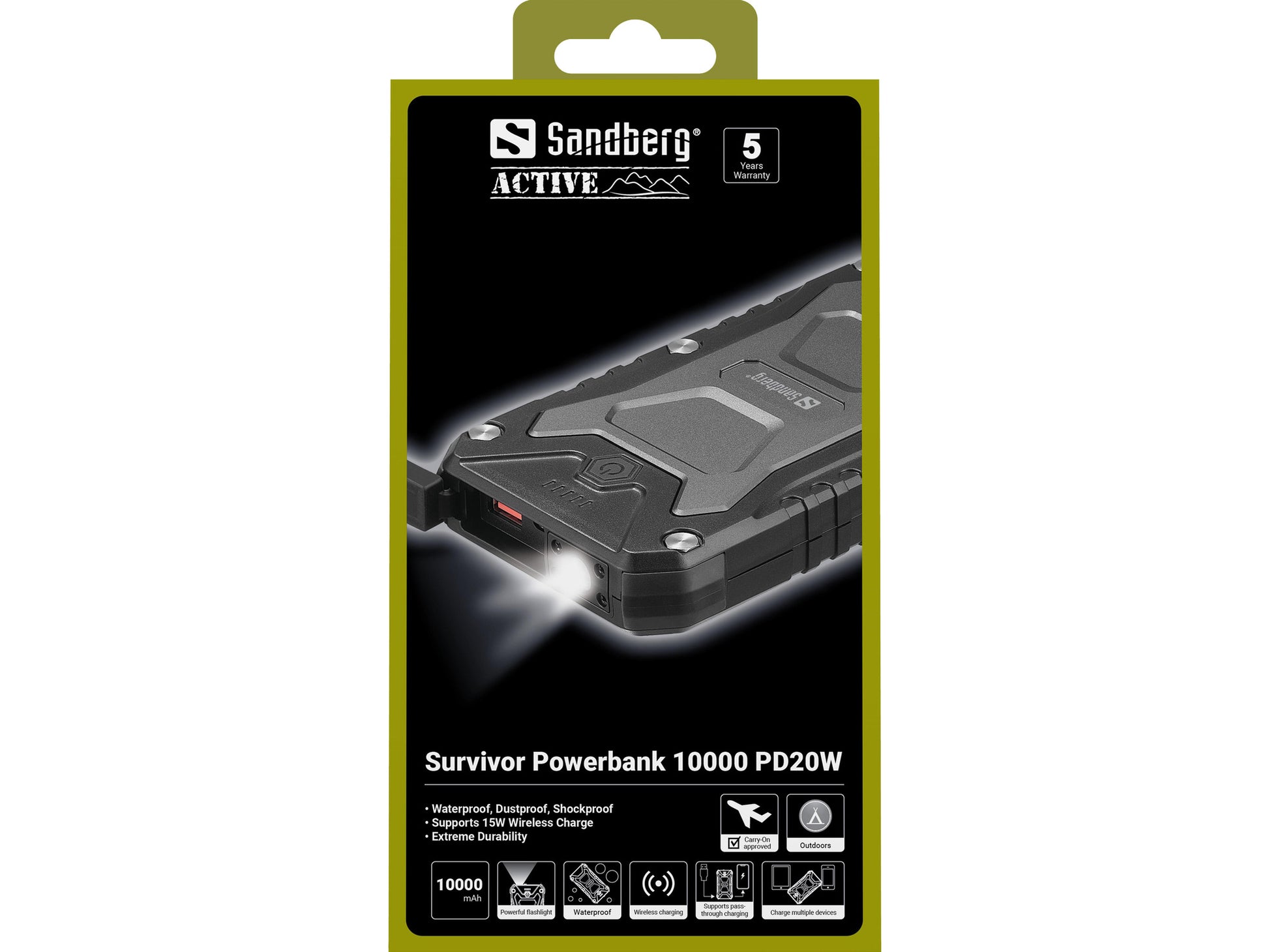 Sandberg Powerbank 10000 mAh, PD 20 W