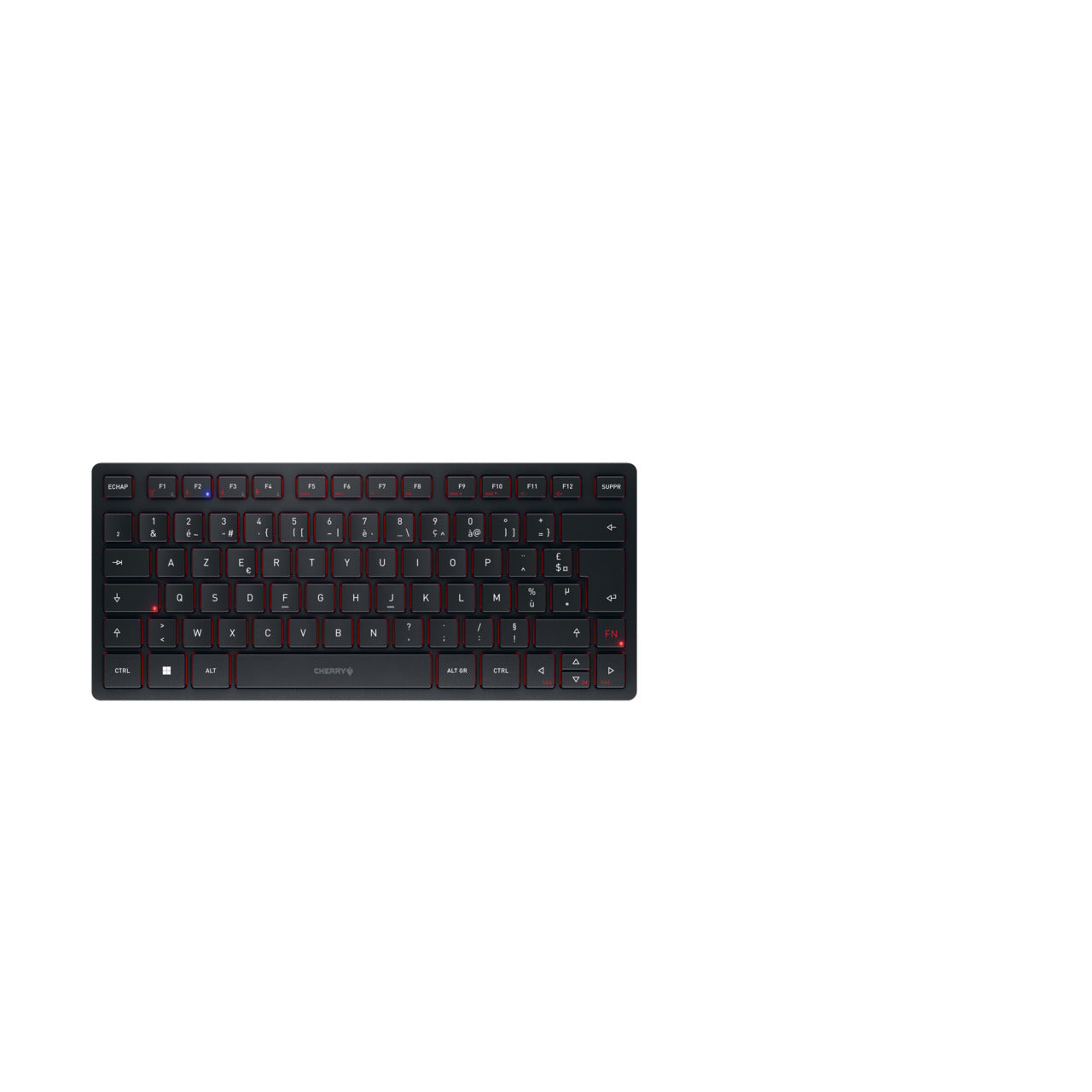 CHERRY KW 9200 MINI – Tastatur, kabellos, FR-Layout (FR), Schwarz