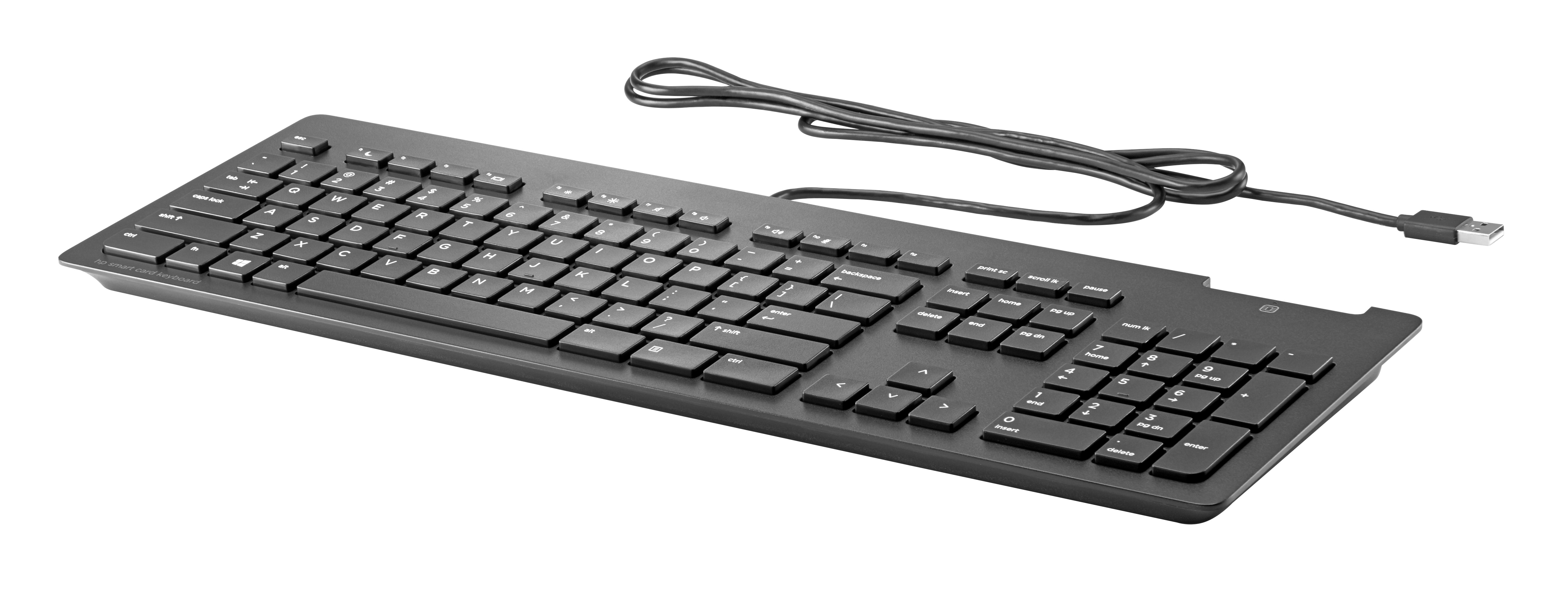 HP Slim v2 SmCard – Tastatur – kabelgebunden, USB – Smartcard-Leser
