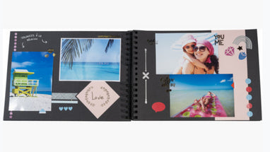 Exacompta Fotoalbum Scrap Addict – schwarz, 320 × 220 mm
