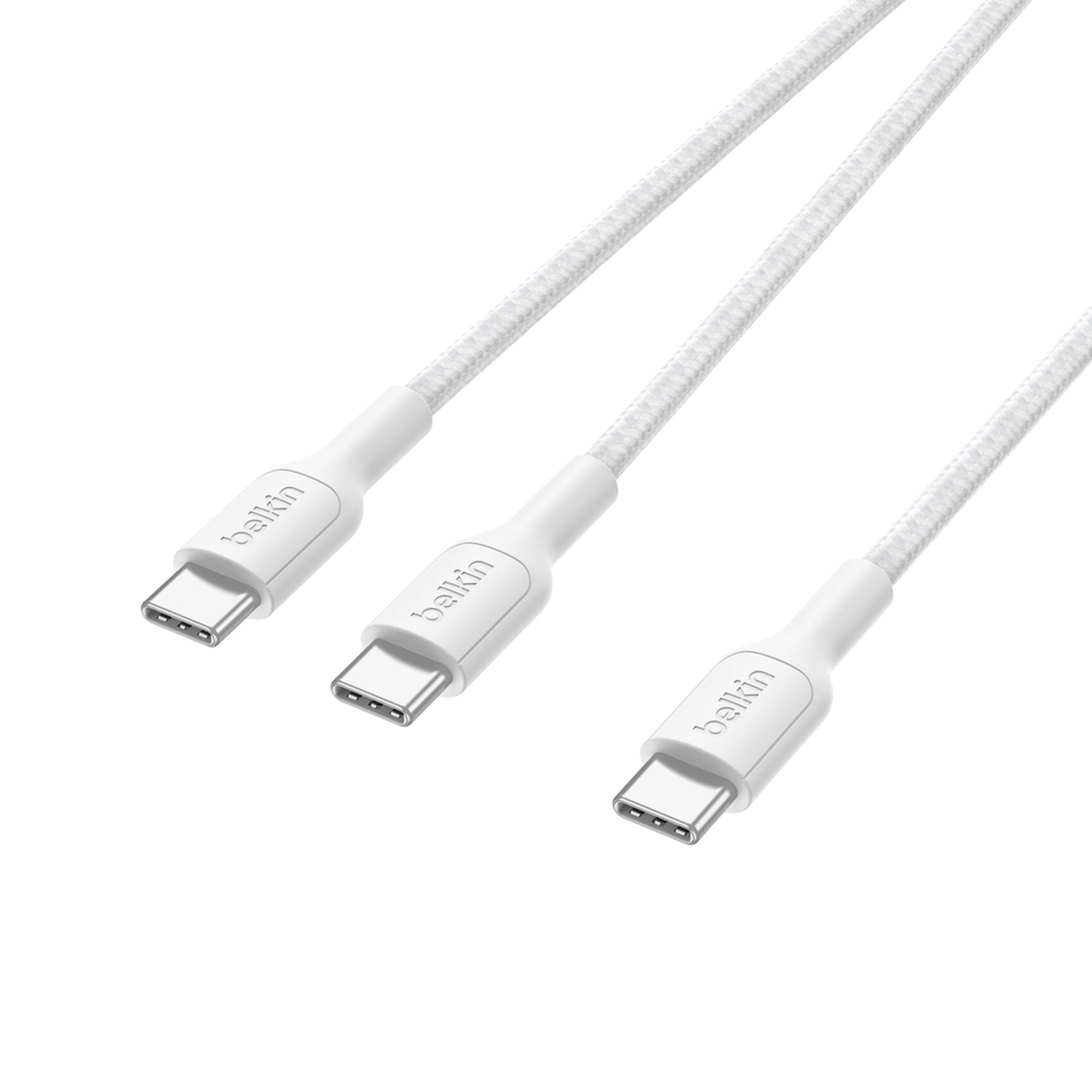 Belkin USB-Kabel, USB-C zu 2 x USB-C, 1,5 m, USB 2.0, Lade-/Datenkabel