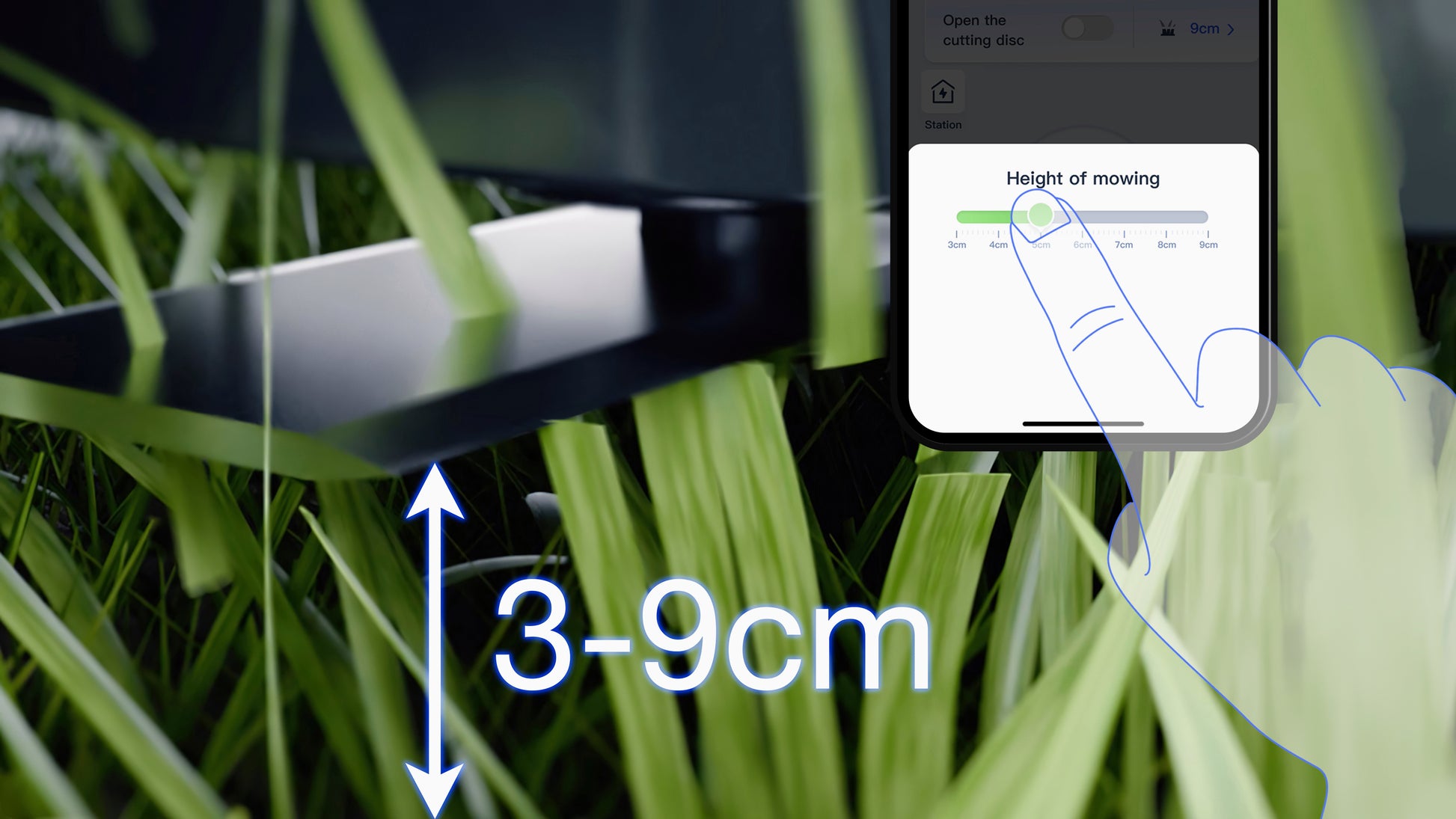 Ecovacs GOAT A3000 LiDAR Pro – Mähroboter – 3000 m², 33 cm Schnittbreite, 70 min Ladezeit