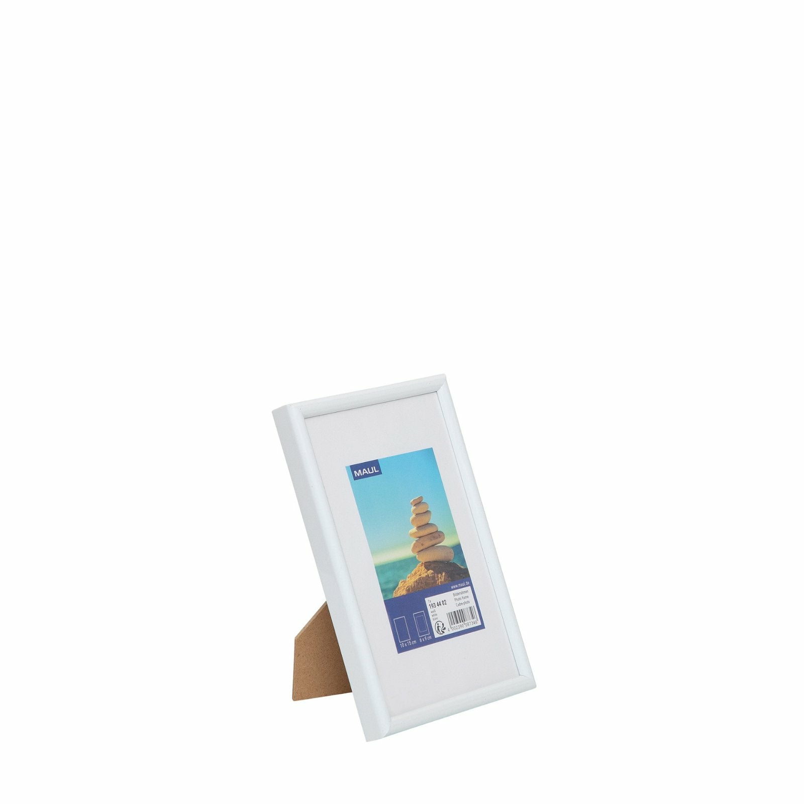 MAULart Bilderrahmen – für 10 × 15 cm – MDF & Kunststoff, weiss