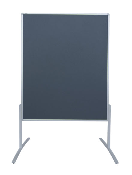 Franken Pinnwand – Filz, Alurahmen – 120 × 150 cm, Grau, PRO