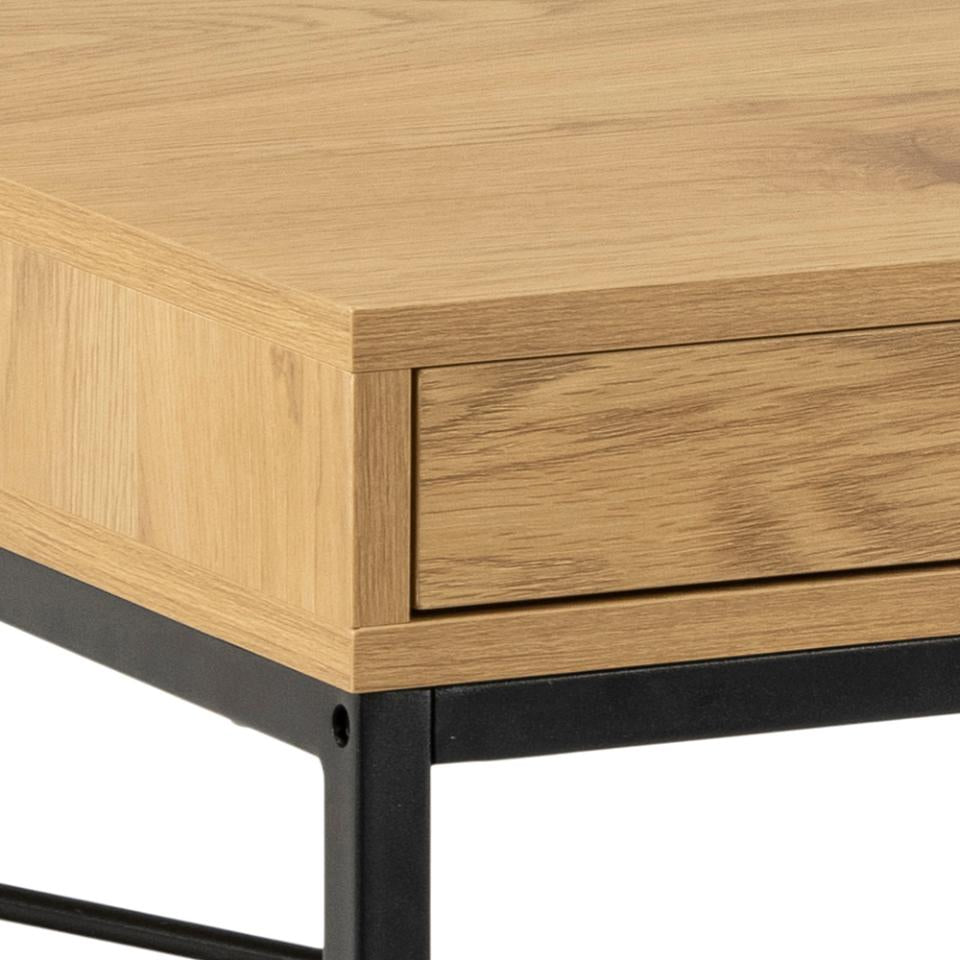 Actona AC Design Seaford – Stehtisch – 140 × 58 × 76 cm – schwarz/eiche
