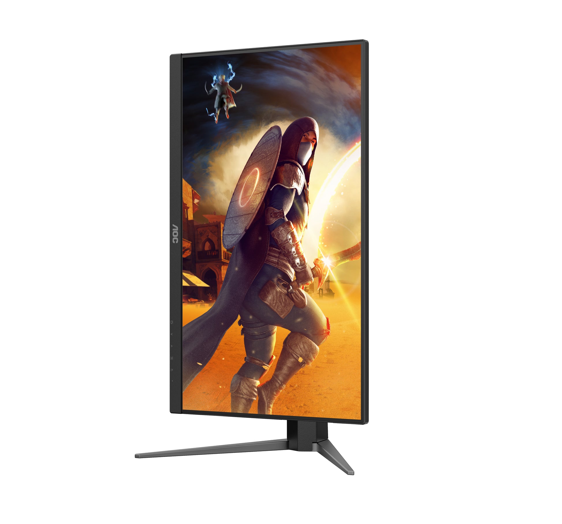 AOC 24G4HA – Monitor, 23,8", IPS, 200 Hz, Adaptive Sync, Lautsprecher, Höhenverstellbar, Rot